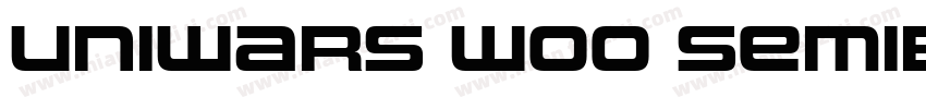 Uniwars W00 SemiBold Italic字体转换